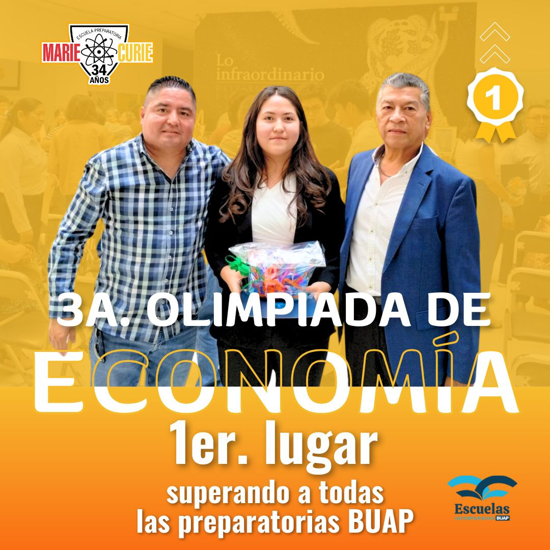 Olimpiada economia buap primer lugar