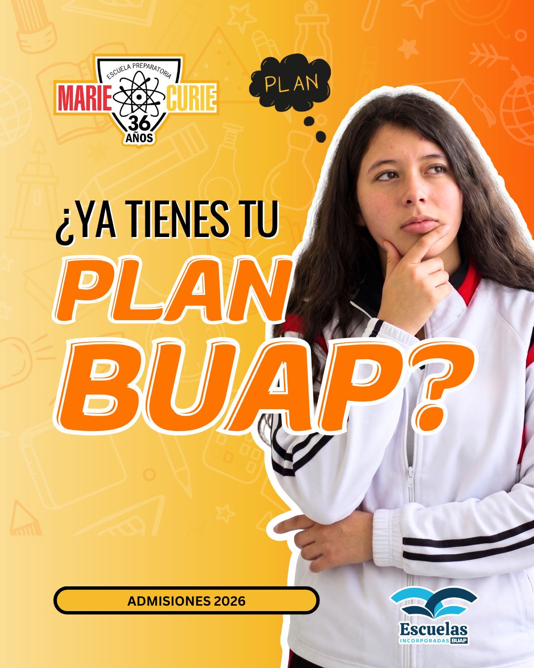 Alumnos de Preparatoria Marie Curie en clase